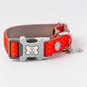 Red and Coral Polka Dot Fabric Dog Collar