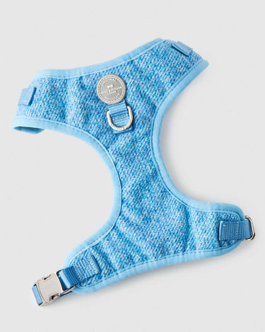 Blue Luxury Tweed Dog Harness