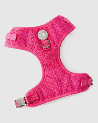 Pink Luxury Tweed Dog Harness