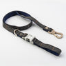 Tweed Dog Lead - Grey Checked Herringbone