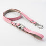 Tweed Dog Lead - Pink Herringbone