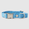 Blue Luxury Tweed Dog Collar