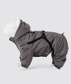 Winter Dog Snowsuit - Grey