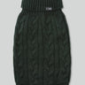 Cable Knit Pullover Dog Jumper - Green