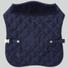 Navy Quilted Dog Jacket Back