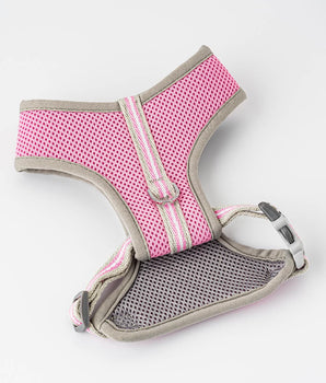 Mesh Dog Harness - Pink Back Buckle