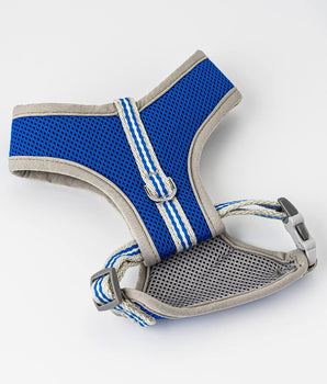 Mesh Dog Harness - Royal Blue Back Buckle