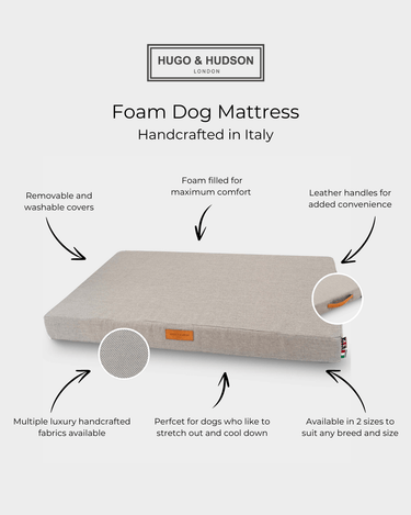 Grey Foam Mattress Dog Bed Key Features