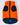 Reversible Dog Puffer Jacket - Orange and Navy Zip