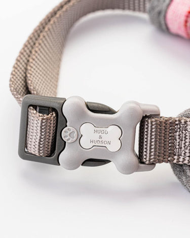 Tweed Dog Harness - Pink Checked Adjustable Clip