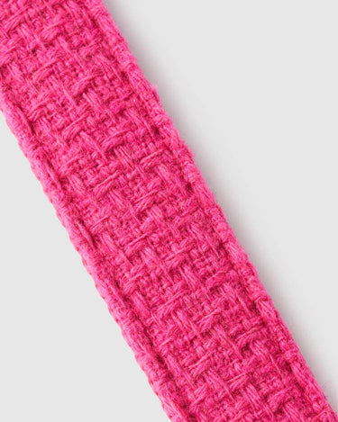 Pink Luxury Tweed Dog Collar Pattern