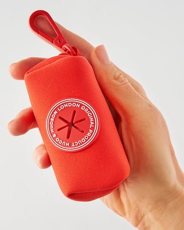 Waste Poop Bag Holder - Red Hand Held