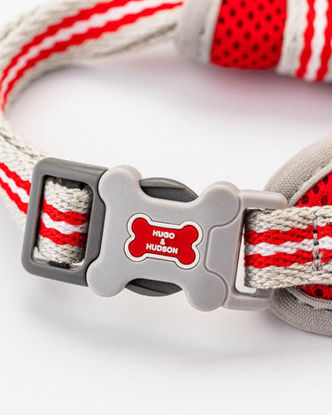 Mesh Dog Harness - Red Clip