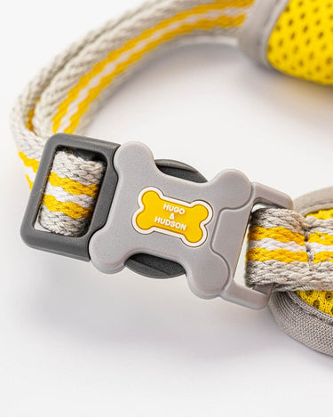 Mesh Dog Harness - Yellow Clip