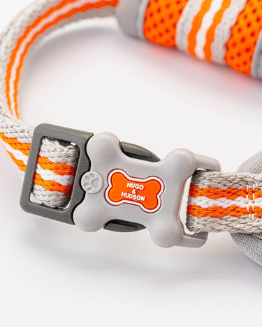 Mesh Dog Harness - Orange Clip