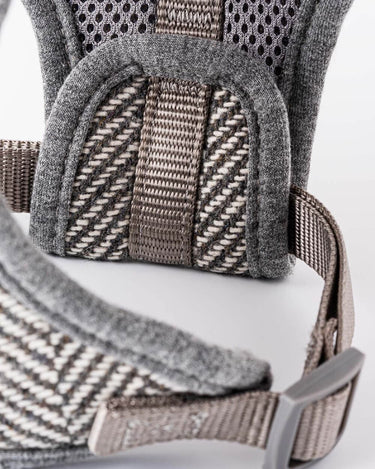 Tweed Dog Harness - Grey Herringbone Adjustment