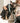 Tweed Metal Buckle Dog Collar - Aqua Herringbone Lifestyle