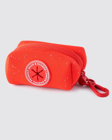 Waste Poop Bag Holder - Red Water Drops