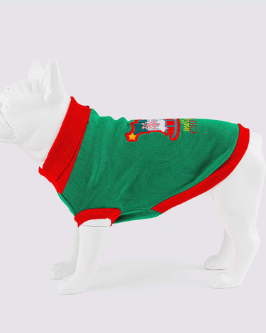 Christmas Dog Jumper - Santa's Sleigh