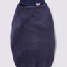 Fleece and Knit Dog Jumper - Navy Back