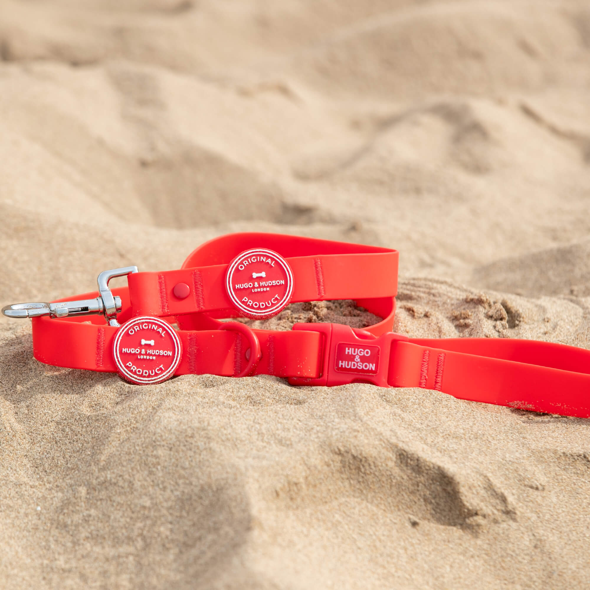 Red Waterproof Dog Lead