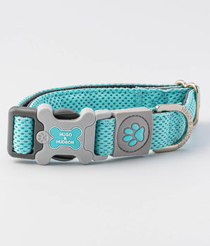 Mesh Dog Collar - Aqua