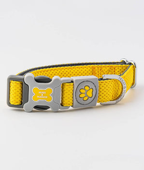 Mesh Dog Collar - Yellow