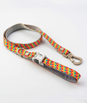 Fabric Dog Lead - Geometric Multi-colour