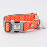 Fabric Dog Collar - Orange Geometric