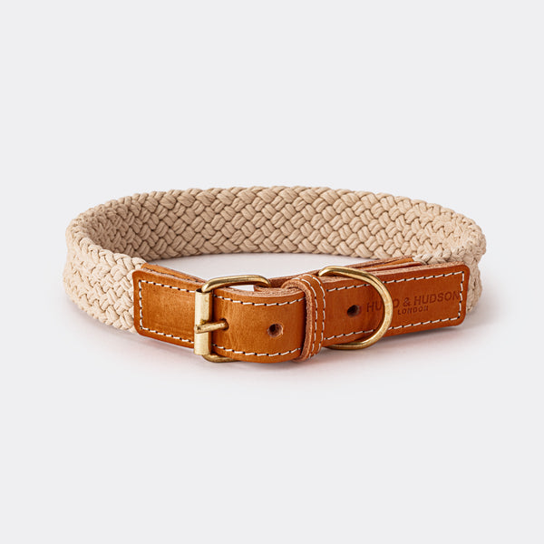 Leather best sale rope collar